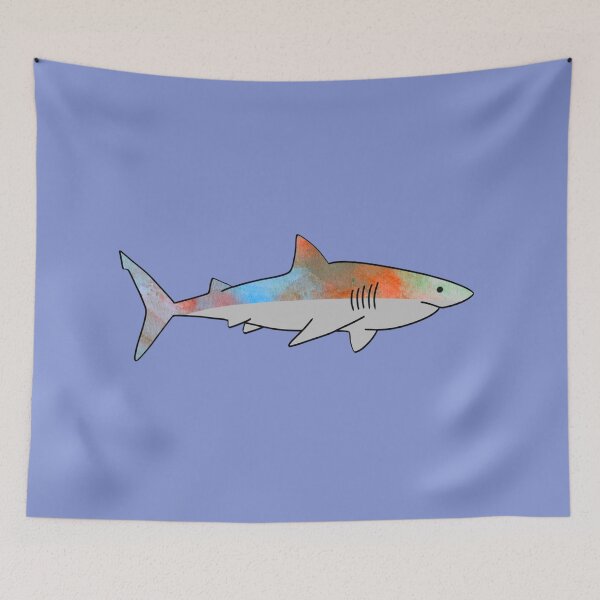 Item preview, Vibrant Colorful Shark designed and sold by laurenmoee.