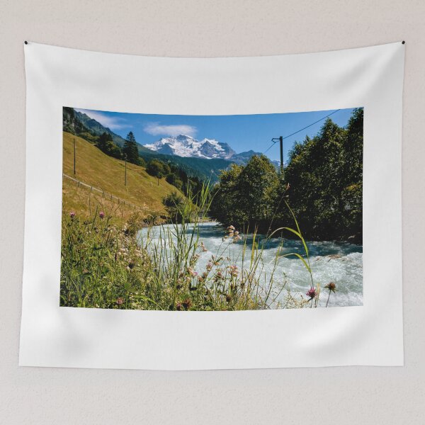 Item preview, Lutschine river in Lauterbrunnen Valley - Switzerland designed and sold by svanaerschot.