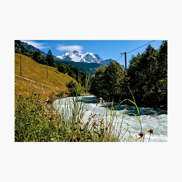 Item preview, Lutschine river in Lauterbrunnen Valley - Switzerland designed and sold by svanaerschot.