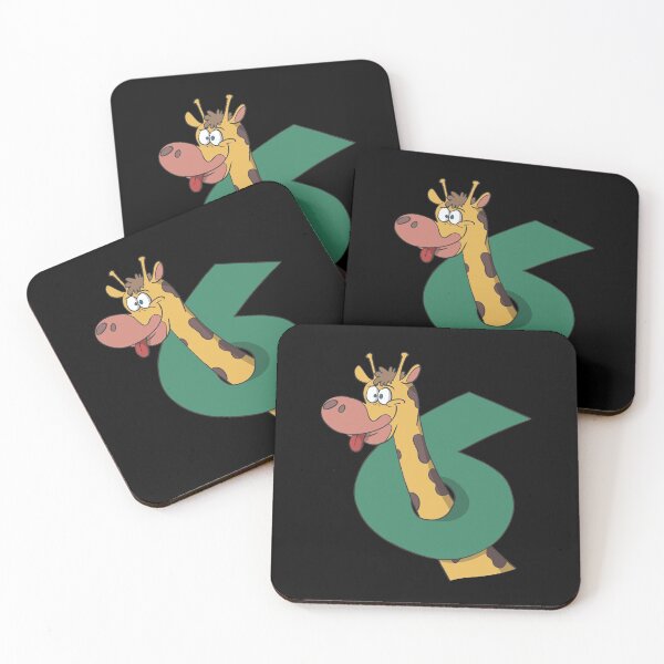 Item preview, Giraffe children's 6th birthday designed and sold by Monkey Ful.