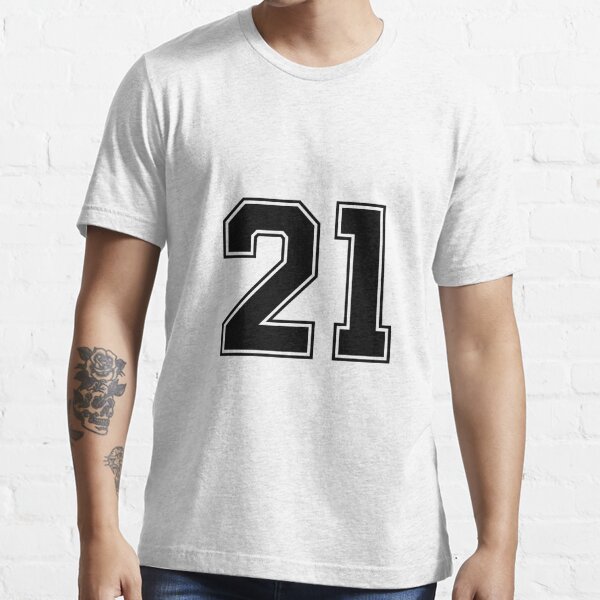 21 American Football Classic Vintage Sport Jersey Number in black number on  white background for american football, baseball or basketball Poster by  Marcin Adrian