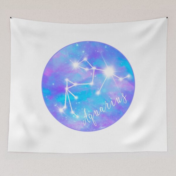 Item preview, Aquarius Zodiac sign constellation stars designed and sold by orangerinka.