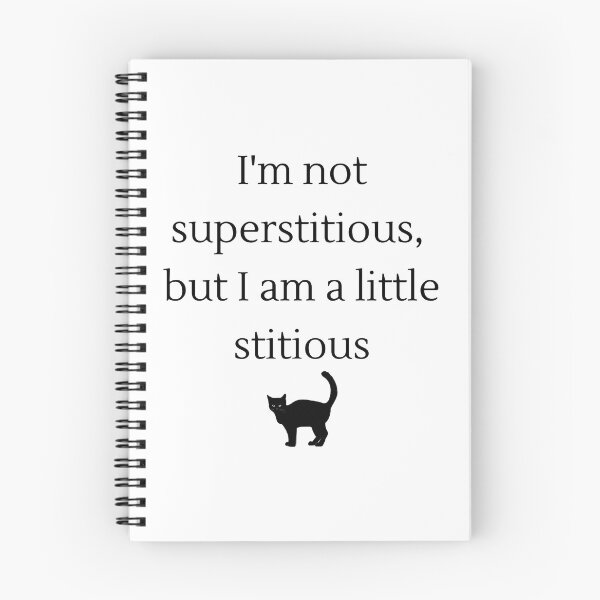 Item preview, I'm not superstitious designed and sold by MadeByFDC.