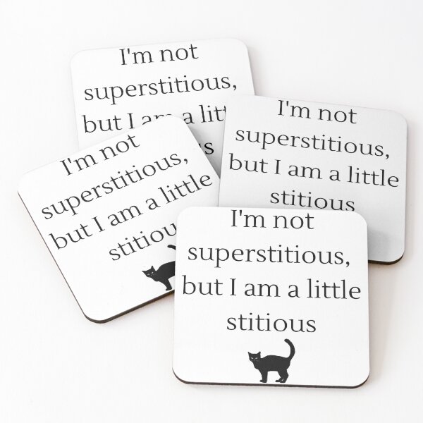 Item preview, I'm not superstitious designed and sold by MadeByFDC.