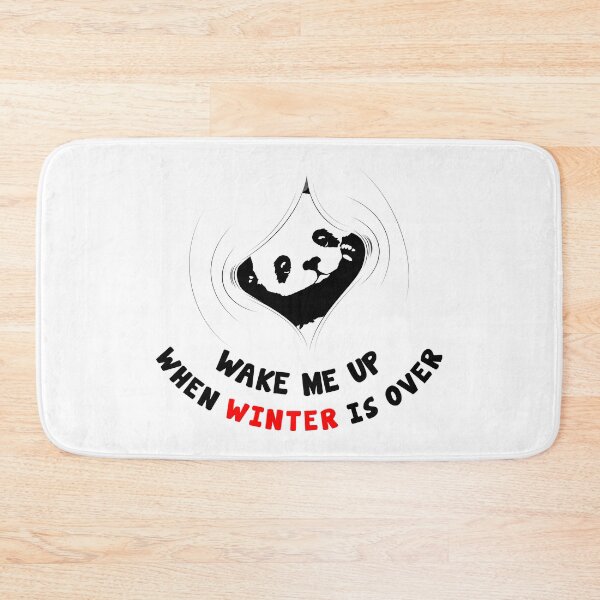 Item preview, Panda Wake Me Up When Winter Is Over A Small Shy Panda Hides Itself Red designed and sold by Paulina Vanlife.