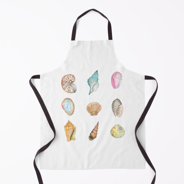 Item preview, Colorful Watercolor Sea Shells, Tropical Beach Seashells designed and sold by PandaAvenue.