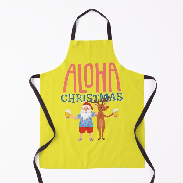 Item preview, Aloha Christmas - Santa and Rudolph Reindeer Beer Cheer designed and sold by sableandshadow.