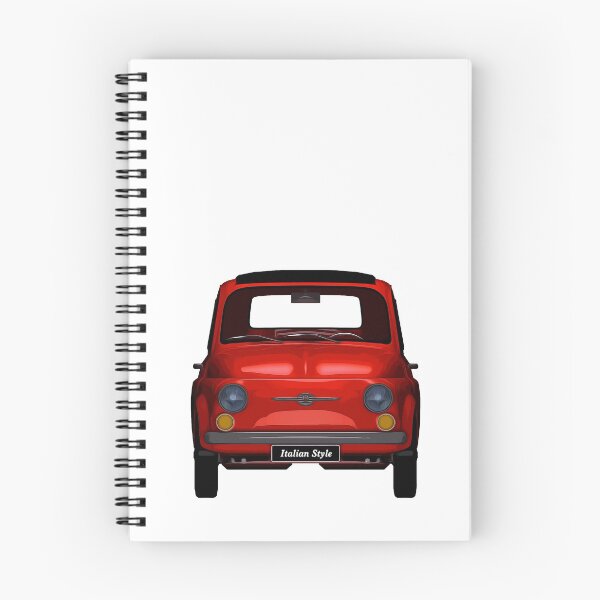Item preview, Classic Red Italian car 500 front view designed and sold by PeterADesign.