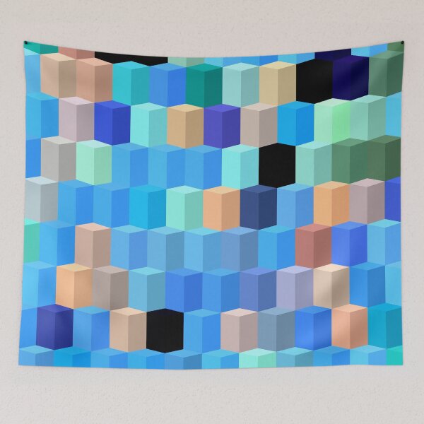 Item preview, Abstract cube patterns  designed and sold by Monkey204.