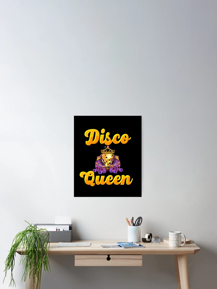 Imagen 2 de 3, Póster con la obra Disco Queen Retro Roller Disco Roller Skating Disco Woman Gear, diseñada y vendida por DynamicDesign.
