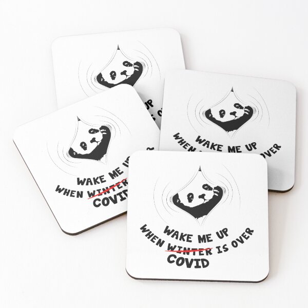 Item preview, Wake Me Up When Covid Is Over A Small Shy Panda Hides Itself designed and sold by Paulina Vanlife.