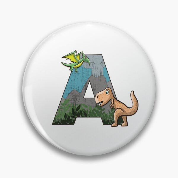 Item preview, Initial letter A with dinosaurs kids decoration designed and sold by Between Clouds.