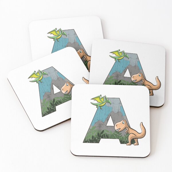 Item preview, Initial letter A with dinosaurs kids decoration designed and sold by Between Clouds.