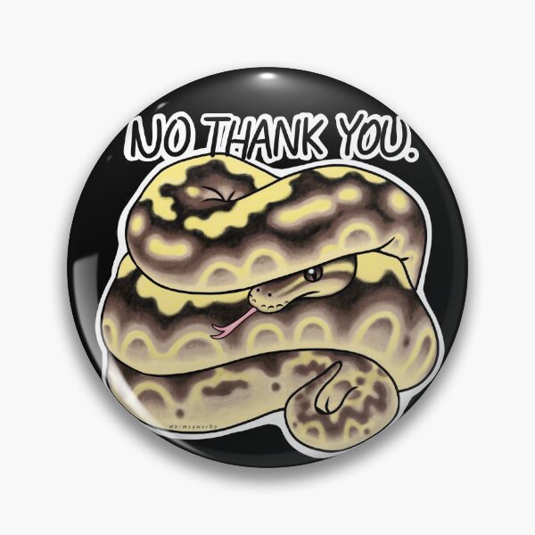 Item preview, "No Thank You" Ball Python designed and sold by Jes Lahde.