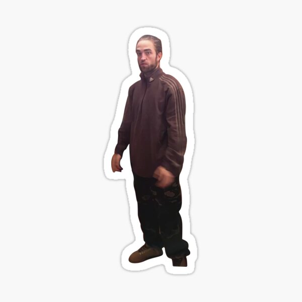 Rob meme with high resolution , standing in kitchen funny meme gift Sticker