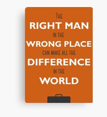 Orange Man Canvas Print