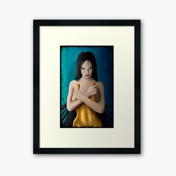 Beauty In Gold Framed Art Print