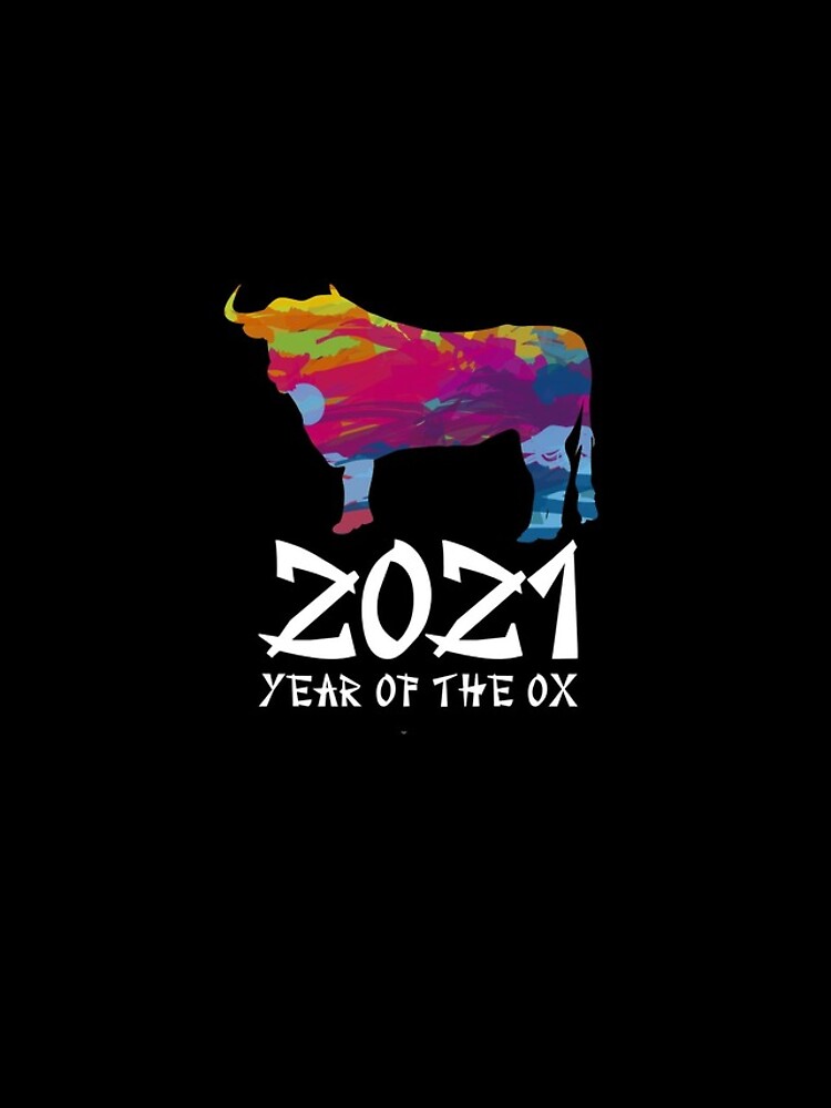 Imagen 4 de 4, Funda de iPhone con la obra 2021 Year Of The Ox Art Chinese New Year Chinese Zodiac Gear, diseñada y vendida por DynamicDesign.