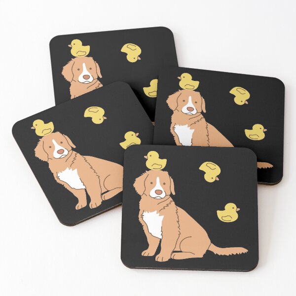 Artikelvorschau, Duck Tolling Retriever und Gummienten entworfen und verkauft von Wlaurence.