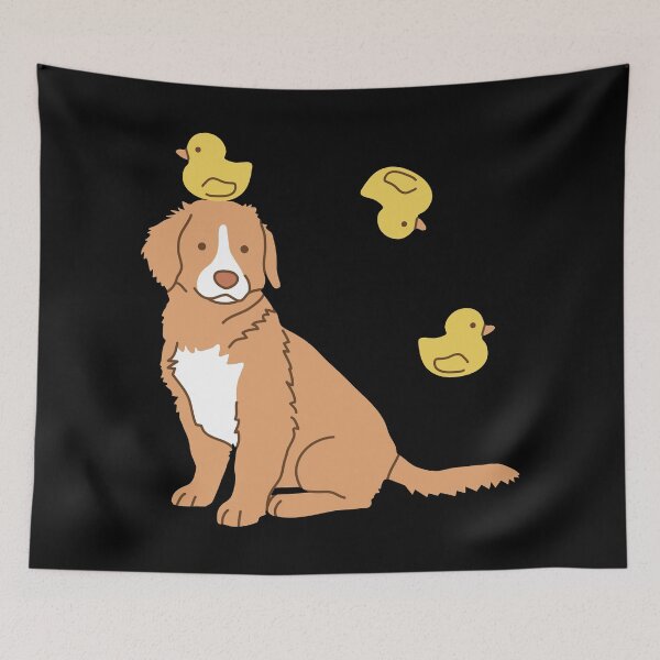 Item preview, Duck Tolling Retriever and Rubber Ducks designed and sold by Wlaurence.