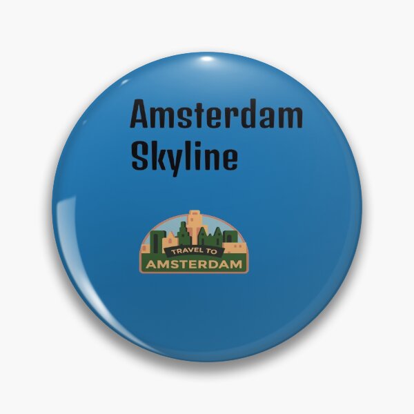 Item preview, Blue Amsterdam Skyline designed and sold by DamaliePierre.