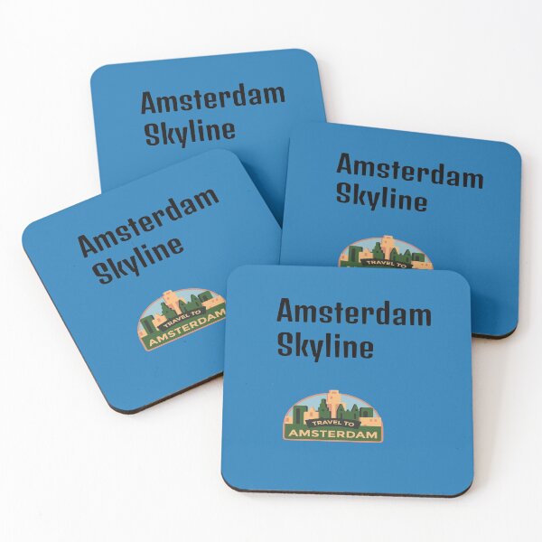 Item preview, Blue Amsterdam Skyline designed and sold by DamaliePierre.