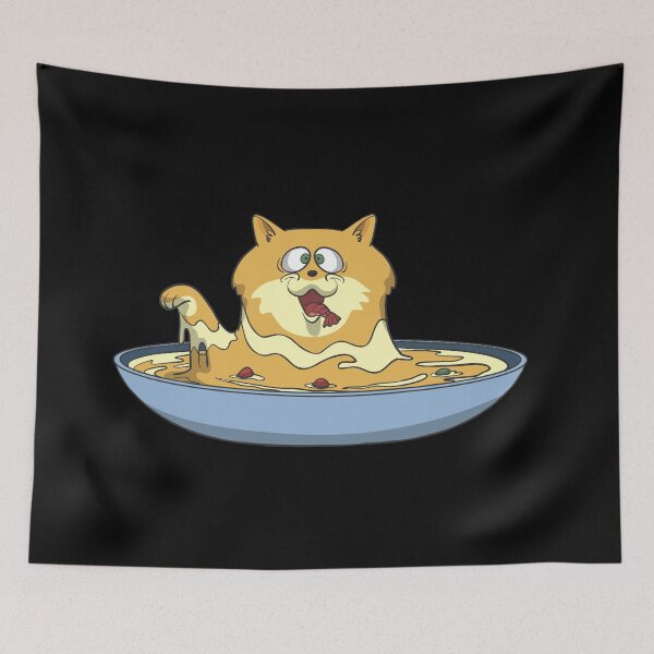 Item preview, Cat in the soup plate designed and sold by Monkey Ful.