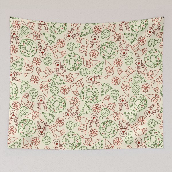 Item preview, Christmas icons seamless pattern designed and sold by Arch4Design.