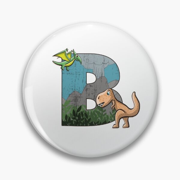 Item preview, Initial letter B with dinosaurs kids decoration designed and sold by Between Clouds.