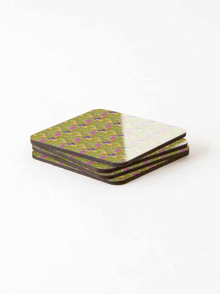 Thumbnail 4 of 5, Coasters (Set of 4), Letter T Pattern designed and sold by Rell1970.