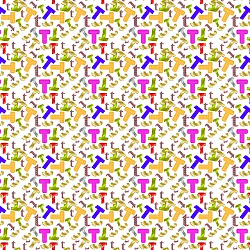 Artwork thumbnail, Letter T Pattern by Rell1970