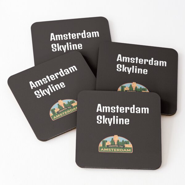 Item preview, Black Amsterdam Skyline designed and sold by DamaliePierre.