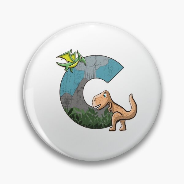 Item preview, Initial letter C with dinosaurs kids decoration designed and sold by Between Clouds.