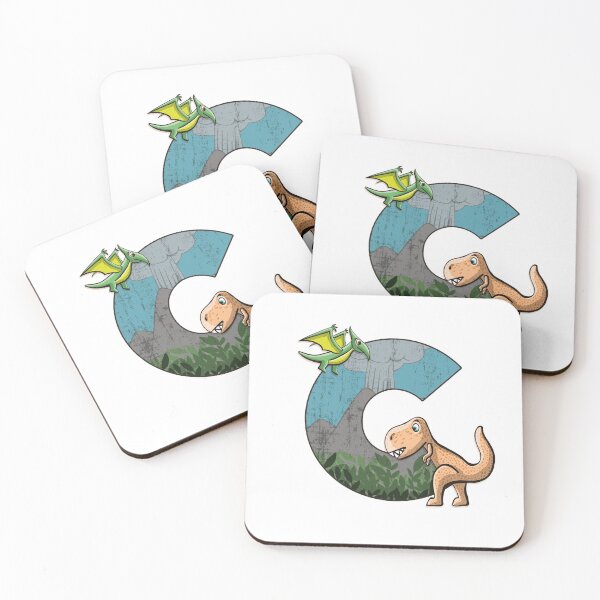 Item preview, Initial letter C with dinosaurs kids decoration designed and sold by Between Clouds.