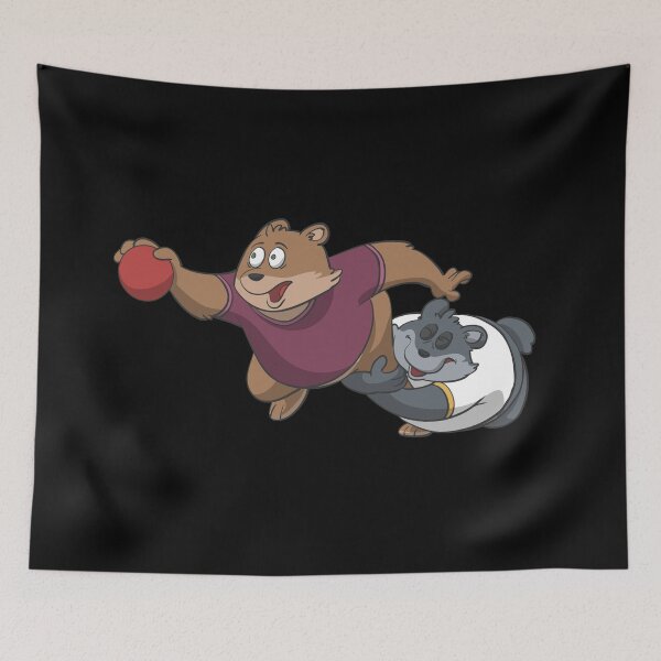 Item preview, Cute bears playing handball designed and sold by Monkey Ful.