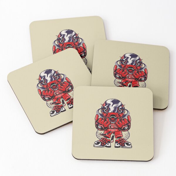 Item preview, Red Futuristic Rocker Astronaut designed and sold by Mustard Prophet.
