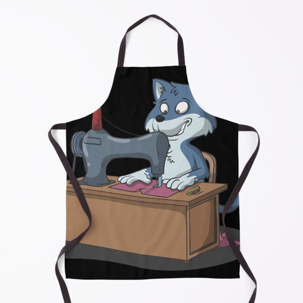 Item preview, Dog sews with sewing machine designed and sold by Monkey Ful.