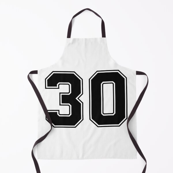 Item preview, 30 American Football Classic Vintage Sport Jersey Number in black number on white background for american football, baseball or basketball designed and sold by Marcin Adrian.