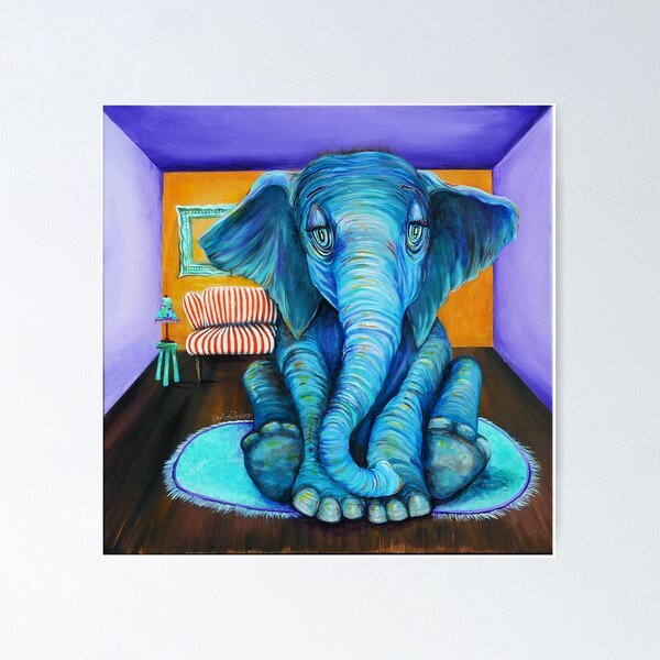 Item preview, THe Elephant in the Room designed and sold by fayebarberart.