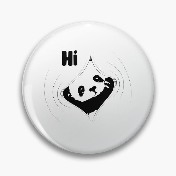 Item preview, Small Shy Panda Says Hi A Cute Panda Hides Itself designed and sold by Paulina Vanlife.