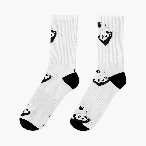 Item preview, Small Shy Panda Says Hi A Cute Panda Hides Itself designed and sold by Paulina Vanlife.