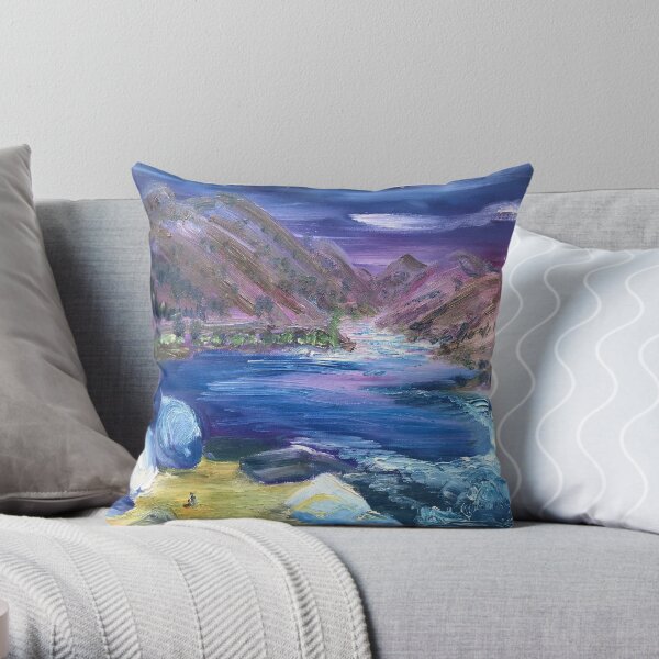 Ruby Creek Sunset - Salmon River, ID Throw Pillow