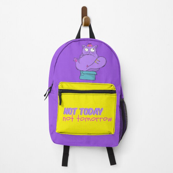 Item preview, Purple Cat Chubby Cat Not Today Not Tomorrow designed and sold by Cat N' Doodles.