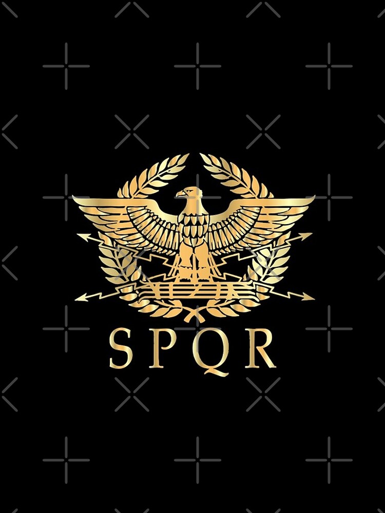 Spqr Roman Empire Standard Eagle Emblem Vintage Gold Shield Iphone Case Cover By Tee St Ry