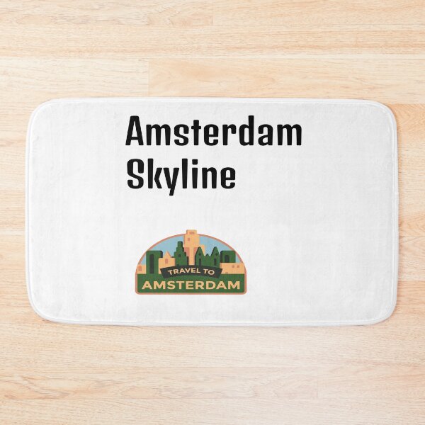 Item preview, White Amsterdam Skyline  designed and sold by DamaliePierre.