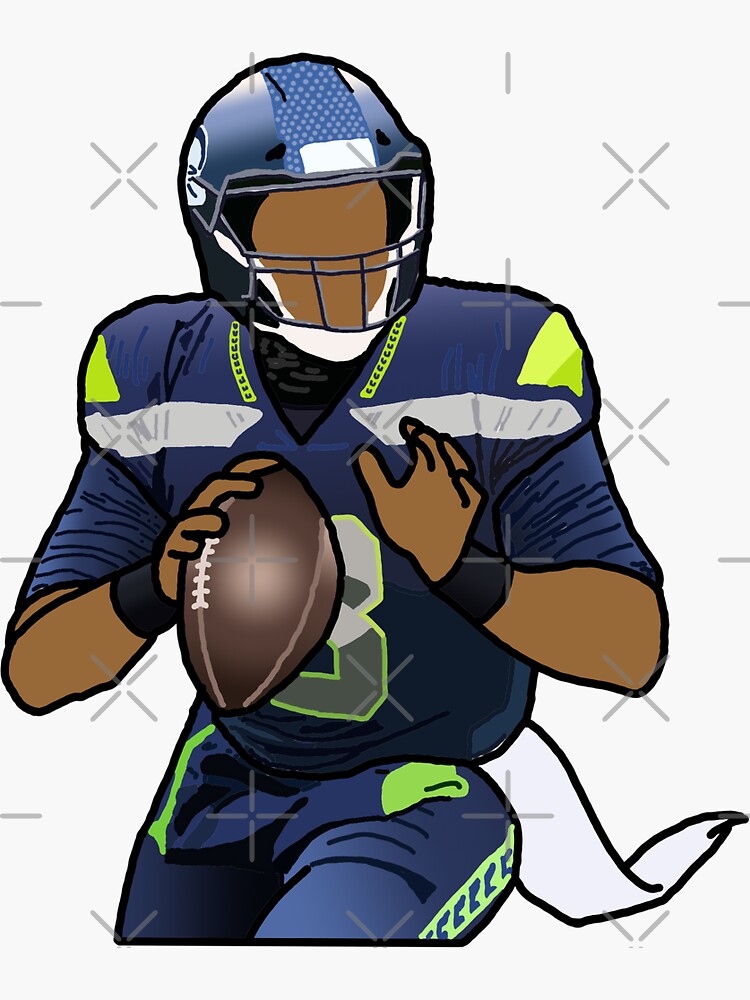 russell wilson sticker on jersey