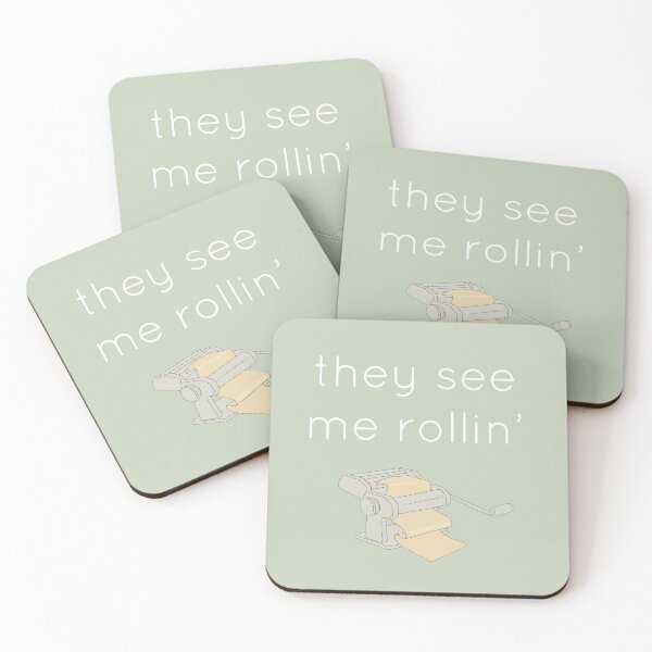 Item preview, Pasta Makers "They See Me Rollin" - White Text designed and sold by CoveredinFlour.