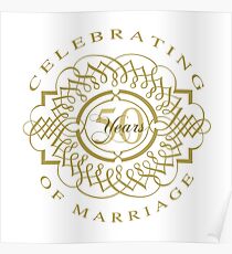 50th Wedding Anniversary Poster