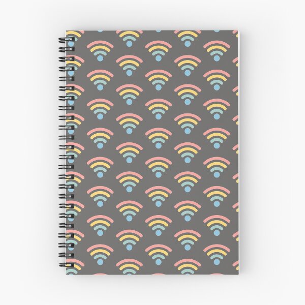 Item preview, Rainbow WiFi Symbol Pattern designed and sold by MoxiApparel.