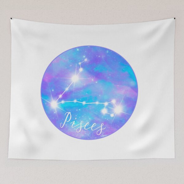 Item preview, Pisces Zodiac sign constellation stars designed and sold by orangerinka.